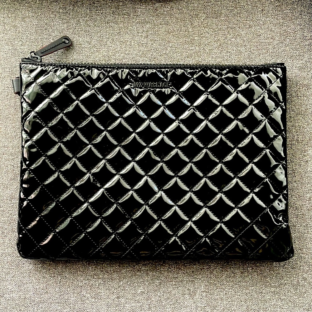 MZ Wallace Metro Pouch - Black Lacquer